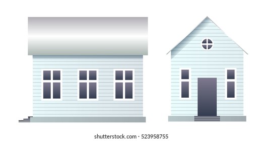 Blank house with siding