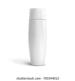 Blank hygiene or skincare mockup, white shampoo or body cream template for design uses in 3d illustration Blank hygiene or skincare mockup, white shampoo or body cream template for design uses in 3d illustration