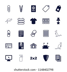 Blank icon. collection of 25 blank filled and outline icons such as paper, tag, blackboard, shield, medal, direction   isolated. editable blank icons for web and mobile.