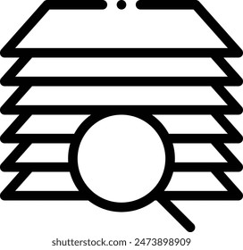 blank icon. Thin Linear Style Design Isolated On White Background