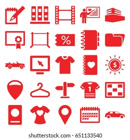 Blank icons set. set of 25 blank filled icons such as passport, hanger, calendar, t-shirt with heart, notebook with heart, notebook, documents box, car, photo, diploma