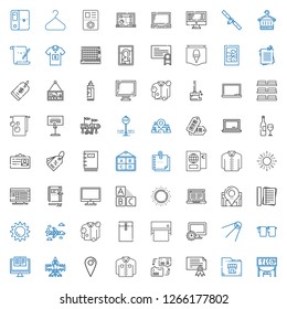blank icons set. Collection of blank with exhibition, folder, certificate, dialogue, shirt, location, airplane, computer, towel, satellite. Editable and scalable blank icons.