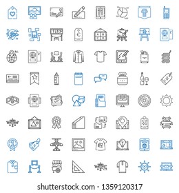 blank icons set. Collection of blank with laptop, sun, shirt, airplane, square, stand, exhibition, tablet, tshirt, picture, tag, badge, poster. Editable and scalable blank icons.