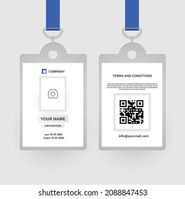 Vorlagendesign für leere id-Karte