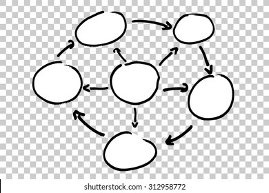 Blank Info graphic (Circle) on transparent effect background

