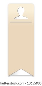 the blank info template with head silhouette / the profile template with head icon / the presentation