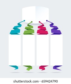 Blank Infographic diagram template design simple.  vector illustration.