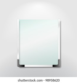 Blank information board, vector eps10 illustration