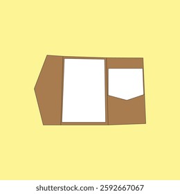 Blank invitation card vector illustration. Card design template