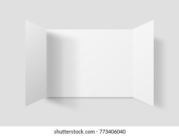 Blank invitation greetings card isolated on white background. vector illustration.