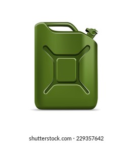 Blank Jerrycan Canister Gallon Oil Cleanser Detergent Abstergent Isolated