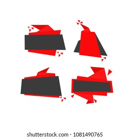 blank label for price tag, vector