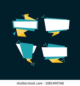 blank label for price tag, vector