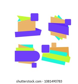 blank label for price tag, vector
