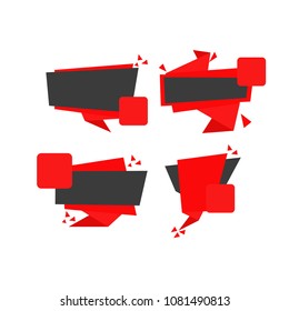 blank label for price tag, vector