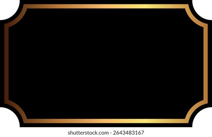 Blank label printed templates design black and gold. Promotional badge. Shopping labels. Brand sticker badge.