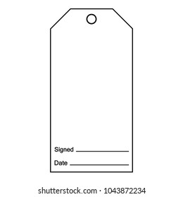 Blank Label Tag Symbol Sign,Vector Illustration, Isolate On White Background Icon. EPS10design