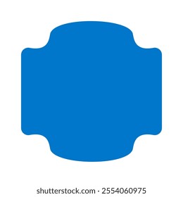 Blank label template simple design