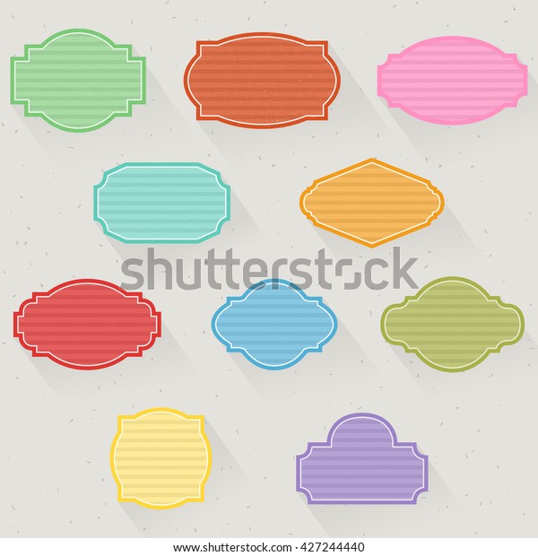 Blank Labels Stock Vector (Royalty Free) 427244440 | Shutterstock