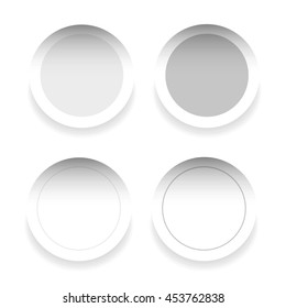 Blank labels or sticker round