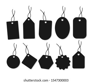 Blank labels template. Price tags set. Vector illustration