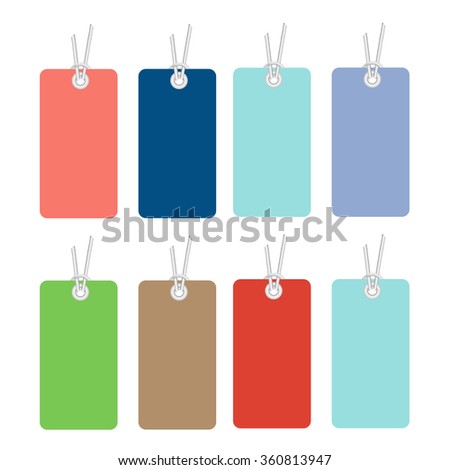 blank labels template price tags set stock vector royalty free