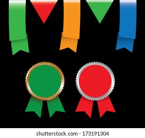 Blank labels,ribbons