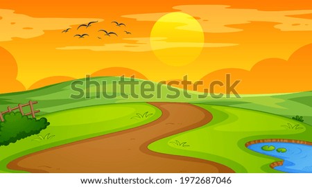 Similar – Image, Stock Photo in the morning Environment