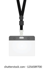 Blank lanyard. vector illustration