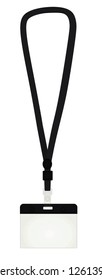 Blank lanyard. vector illustration