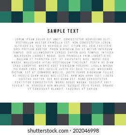 A blank layout in a pixel art style