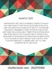 A blank layout in a pixel art style