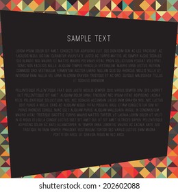 A blank layout in a pixel art style