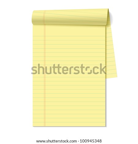 blank legal pad vector のベクター画像素材 ロイヤリティフリー