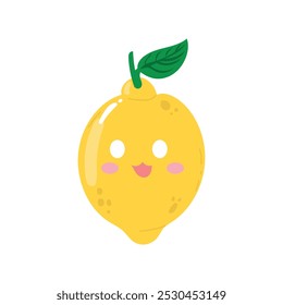 blank lemon character design element. emoticon lemon