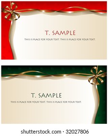 Blank letter with gold tape.  Vector illustration.