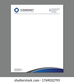 Blank Letterhead Template for Print with Logo