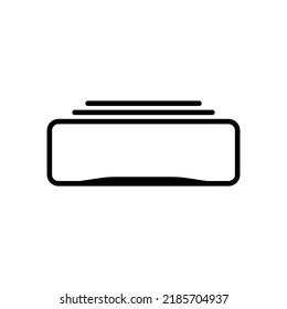 blank license plate icon vector design templates 