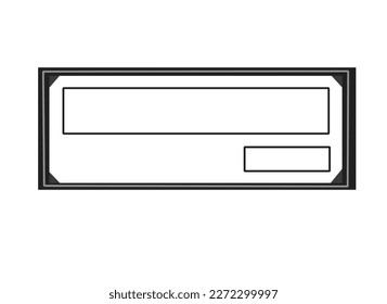 blank license plate icon vector design templates