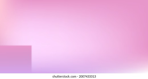 Ilustración de las pantallas de malla de gradiente púrpura de luz blanca. Superficie húmeda y colorida de Neon suave. Luminoso telón de fondo de la superficie suave de Barbie Violet Smooth Surface. Pastel de fondo de la oficina rosa blanca suave.