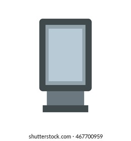 Blank lightbox icon in flat style on a white background