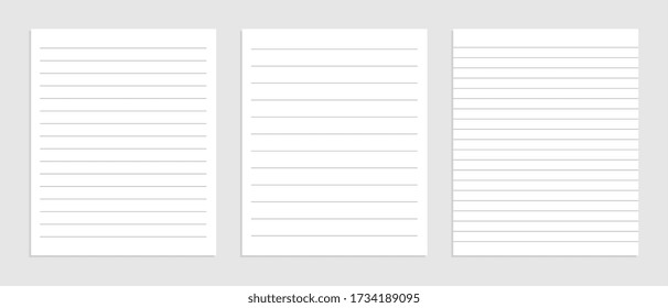 blank lines note papet sheet set design