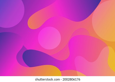 Blank Liquid gradient color yellow and purple Background abstract shape.graphic pattern of abstract elements in gradient colors for poster, background, invitation and Cover