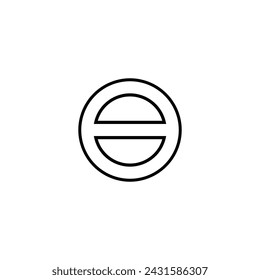 Blank logo icon vector illustration logo design