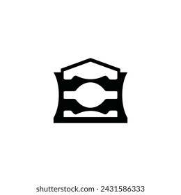 Icono de logotipo en blanco ilustración vectorial diseño de logotipo