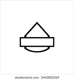 Icono de logotipo en blanco ilustración vectorial diseño de logotipo