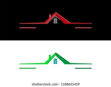 Blank for the logo of the real estate company and construction company 