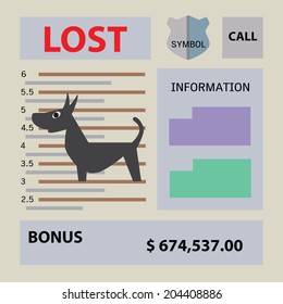 lost dog flyer images stock photos vectors shutterstock lost animal flyer