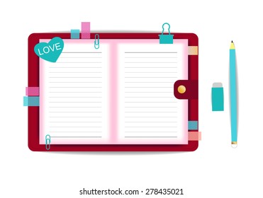 blank with love notebook 