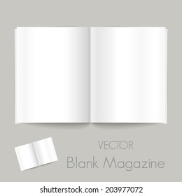 Blank Magazine template, Vector graphic